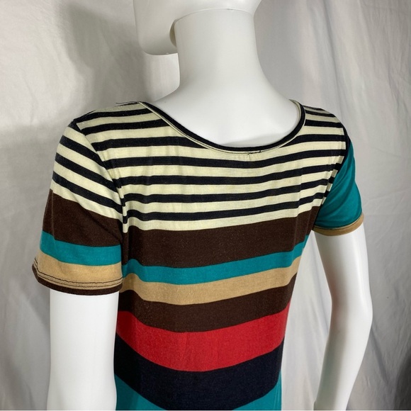 Andrea Missy Striped Short Sleeve Maxi Dress - Picture 4 of 6